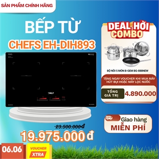 Bếp từ đôi Chefs EH-DIH893